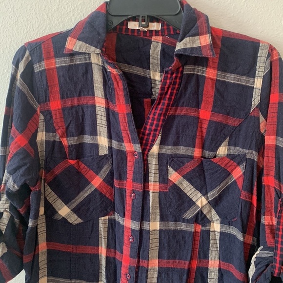 Skies Are Blue Plaid button down shirt size small - Picture 2 of 5